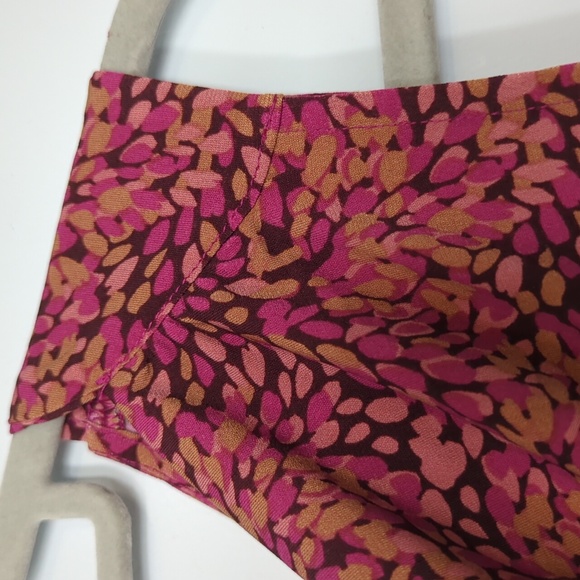 Pink and Brown Top with Cowl Neck - Picture 2 of 3